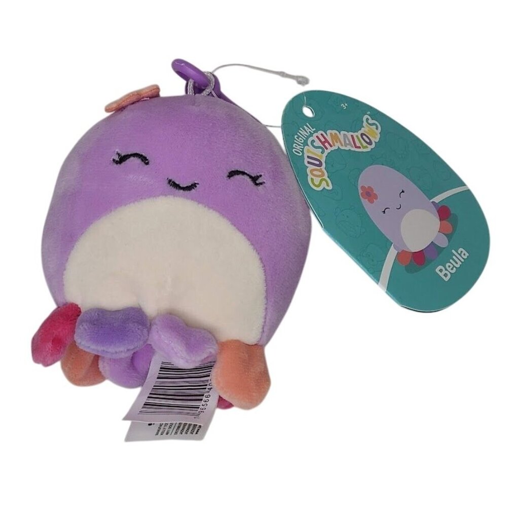 Squishmallows Buela Octopus 3.5" Clip On Plush New With Tags